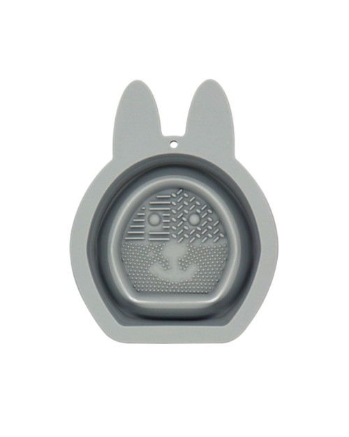Rabbit Ears Shape Collapsible Silicone Makeup Brush Cleaner Beauty Sponge Cleaning Bowl