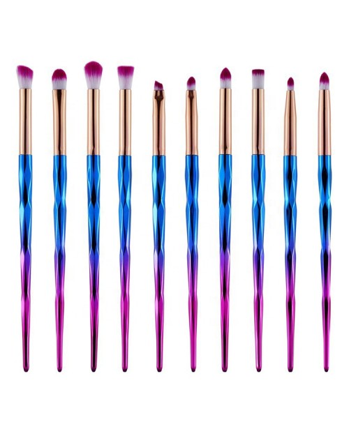 20Pcs Professional Cosmetic Tools Bling Makeup Eyeshadow Brush Set For Women